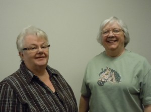 Betty Carrick and Mary Swartz