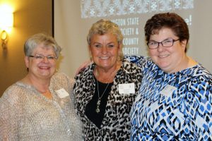 Paula Stuart-Warren, WSGS VP Donna Potter Phillips and Cyndi Ingle