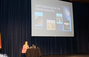 Claudia Breland sharing her expertise on self-publishing her literary works.